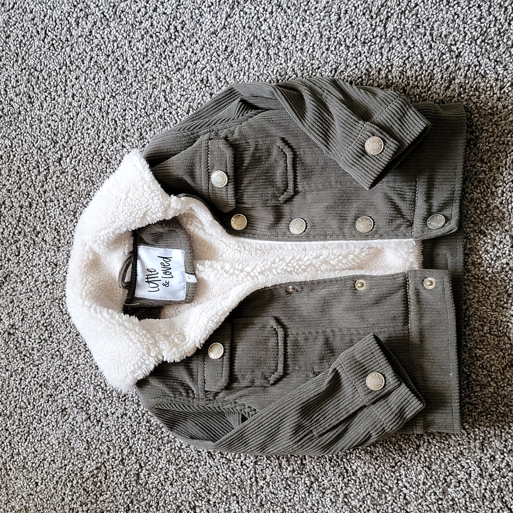 NWOT Litte & Loved Sherpa/ Corduroy Jacket